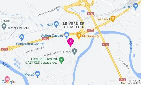 Localisation Restaurant  O