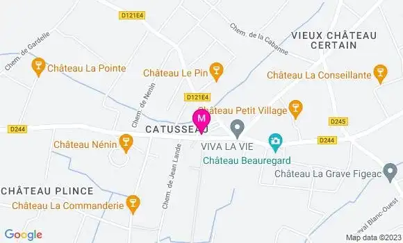 Localisation Restaurant  La Table de Catusseau