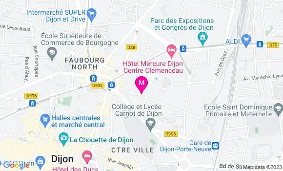 Localisation Restaurant  Le P