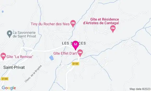 Localisation Restaurant  La Guinguette des Salces
