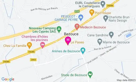 Localisation Restaurant  Le Paseo