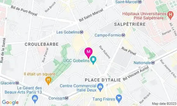Localisation Restaurant Bar Le Gob