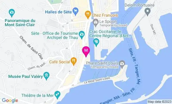Localisation Restaurant  Coquillage et Crustacés