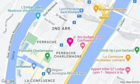 Localisation Restaurant  Le Comptoir de la Confluence