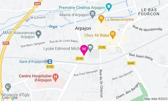 Localisation Restaurant  Ffb Arpajon