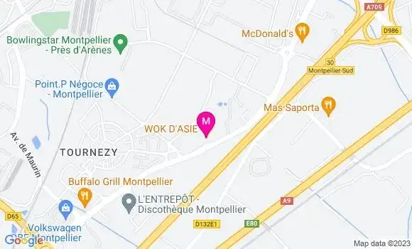 Localisation Restaurant  Wok d