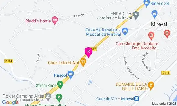 Localisation Restaurant  L