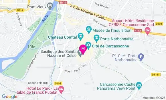 Localisation Restaurant  Le Jardin du Carcasses