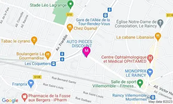 Localisation Restaurant Bar L