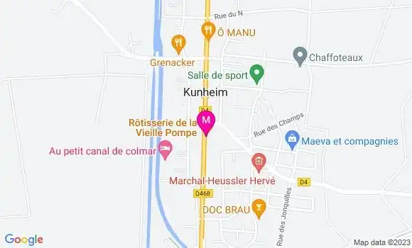 Localisation Restaurant  Rôtisserie de la Vieille Pompe