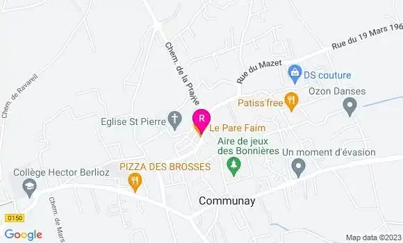 Localisation Restaurant  Le Pare Faim