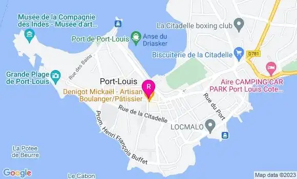 Localisation Crêperie Le Jean Bart