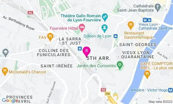 Localisation Restaurant  La Bande à Gnafron