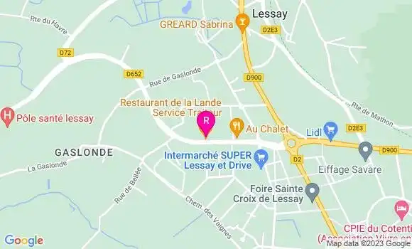 Localisation Restaurant de la Lande