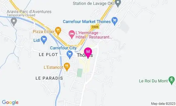 Localisation Pizzeria Le Talinum