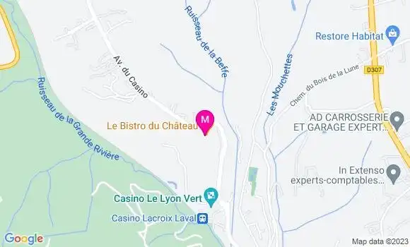 Localisation Bistrot Le Bistro du Château