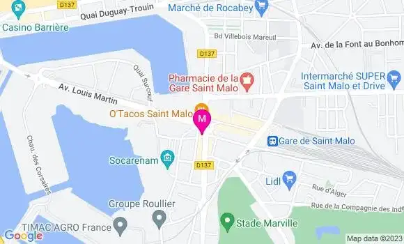 Localisation Bistrot Le Vintage