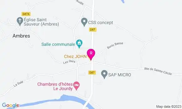 Localisation Restaurant  Chez John