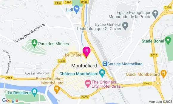 Localisation Restaurant  Le Châtel