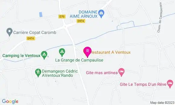 Localisation Restaurant A Ventoux