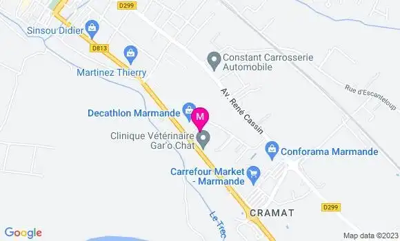 Localisation Restaurant  Le Trianon
