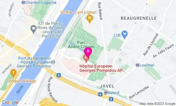 Localisation Restaurant  La Buvette du Parc