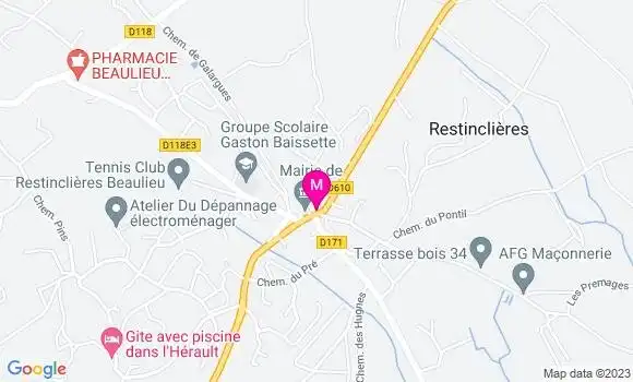 Localisation Restaurant  Le Patio d