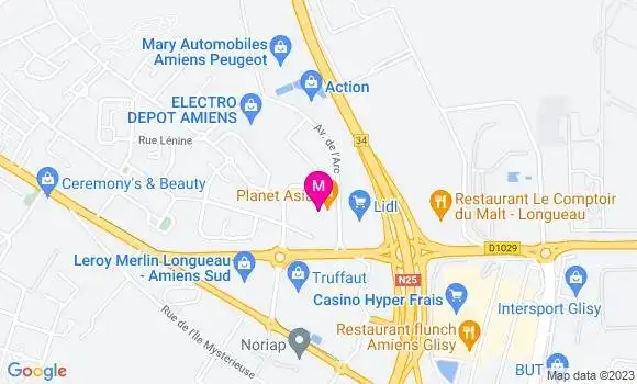 Localisation Restaurant Asiatique Planet Asia
