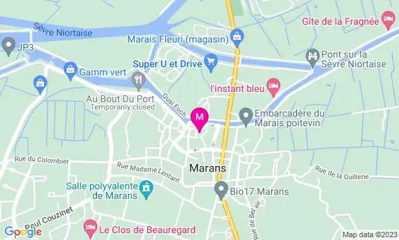 Localisation Café des Halles