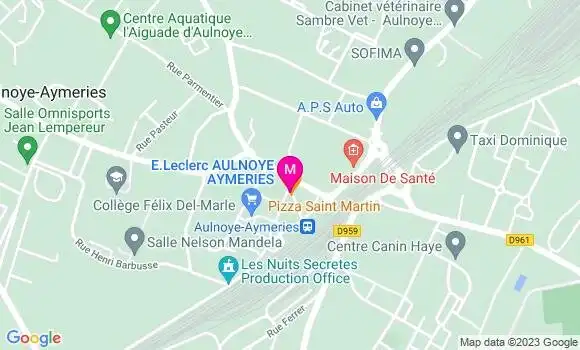 Localisation Pizzeria Pizza Saint Martin