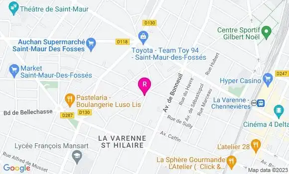 Localisation Restaurant  Le Tandem