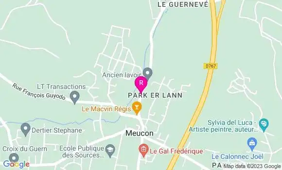 Localisation Brasserie Les Voiles Rouges