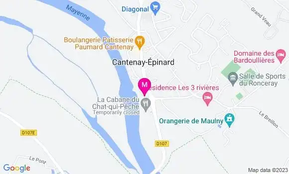 Localisation Restaurant  La Cabane du Chat qui Pêche