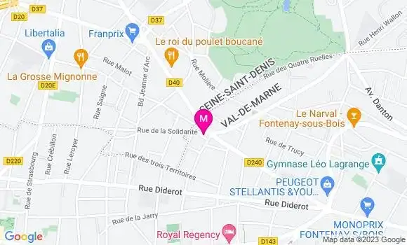 Localisation Restaurant  La Bro