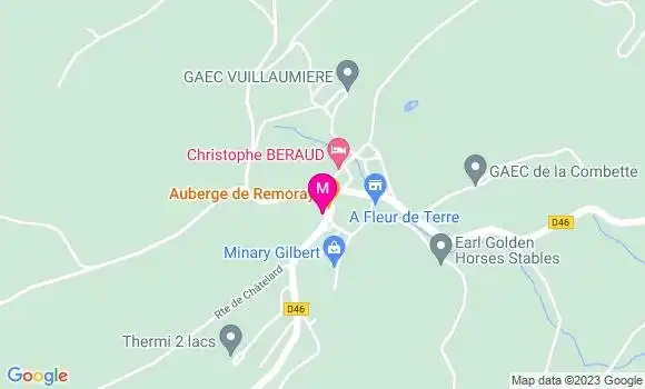 Localisation Auberge de Remoray