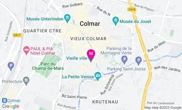 Localisation Restaurant Alsacien Le Fer Rouge