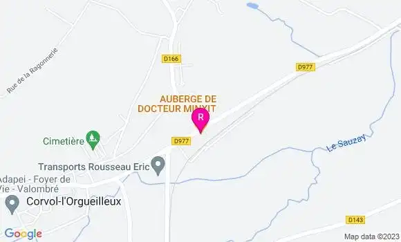 Localisation Auberge de Docteur Minxit