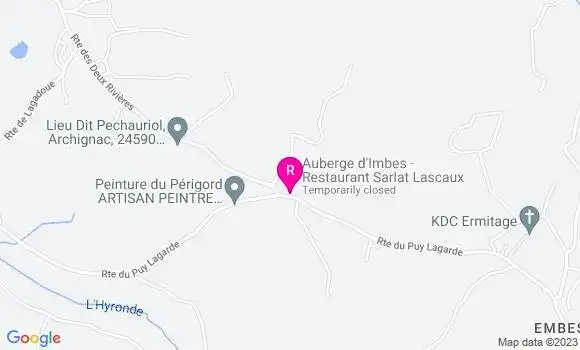 Localisation Auberge d