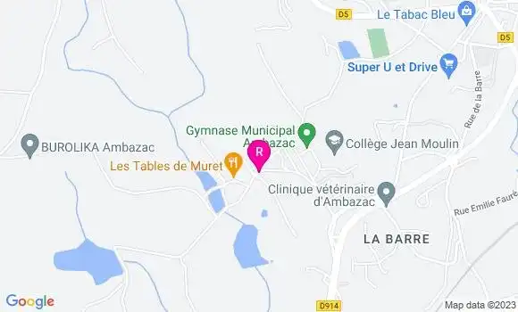 Localisation Restaurant  Les Tables de Muret