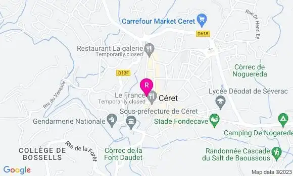 Localisation Restaurant  Le Jardin