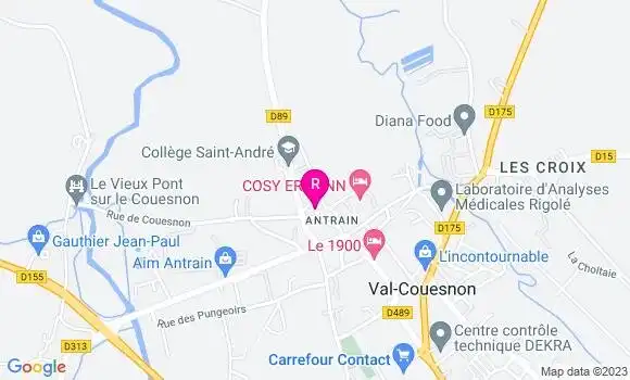 Localisation Restaurant  O