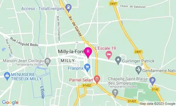 Localisation Restaurant  Aux Saveurs du Gatinais