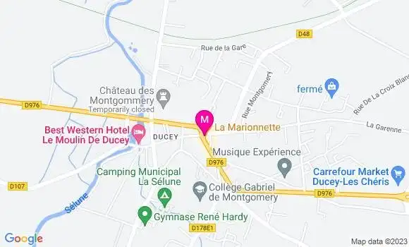 Localisation Pizzeria La Marionnette