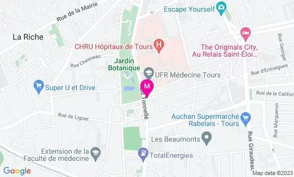 Localisation Restaurant  Le Botanique