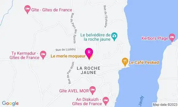Localisation Restaurant  Le Merle Moqueur