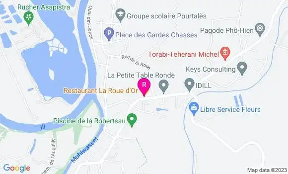 Localisation Restaurant la Roue d