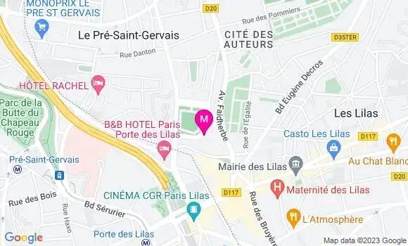 Localisation Brasserie Le Saint Gervais