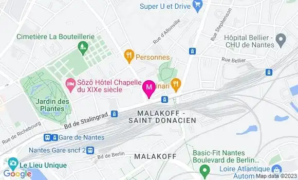 Localisation Pizzeria La Stazione