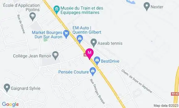 Localisation Restaurant  Le Relais du Berry