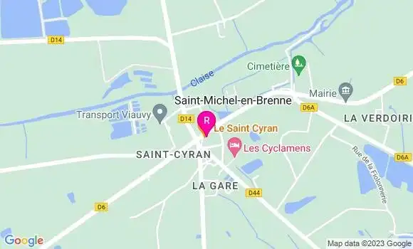 Localisation Restaurant  Le Saint Cyran
